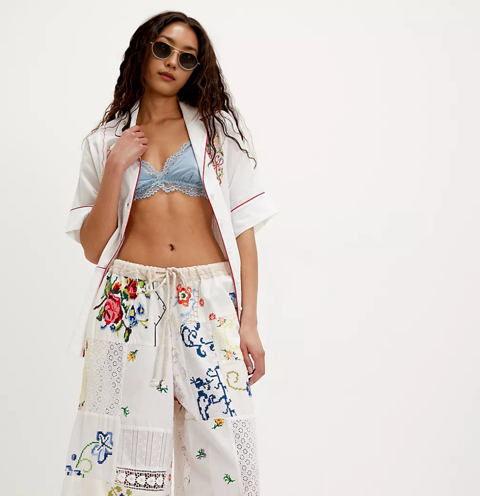 FRE✨️ PEOPLE Wallflower Pull-On Pants white