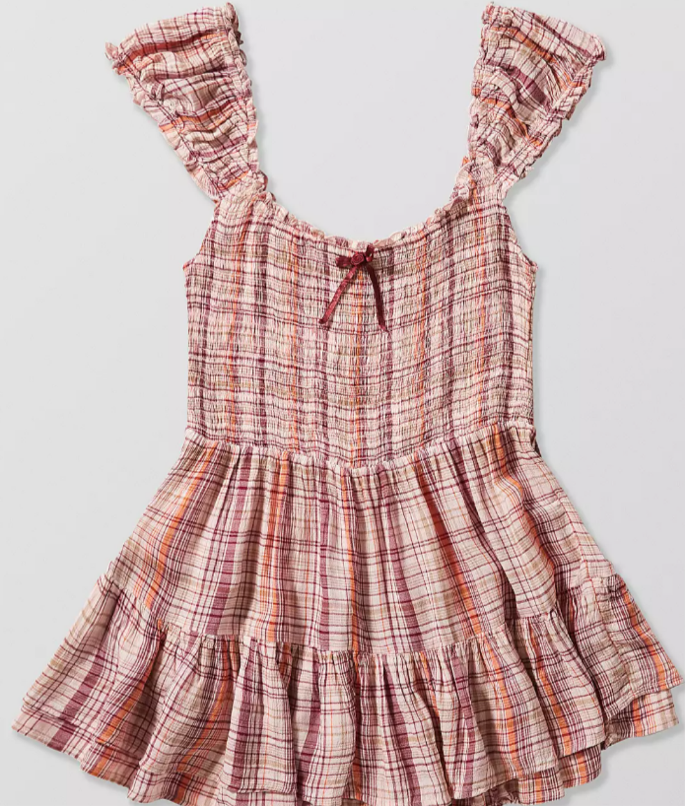 URBA✨️ OUTFITTERS Kimchi Blue Rae Plaid Playsuit Romper