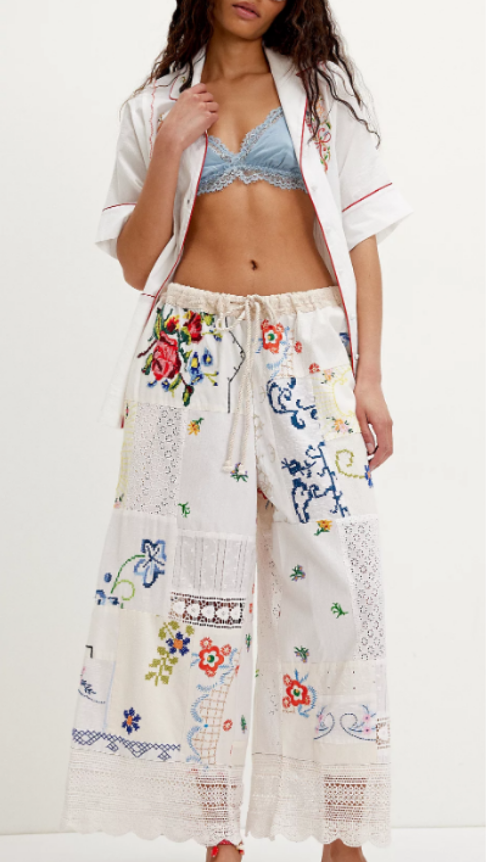 FRE✨️ PEOPLE Wallflower Pull-On Pants white
