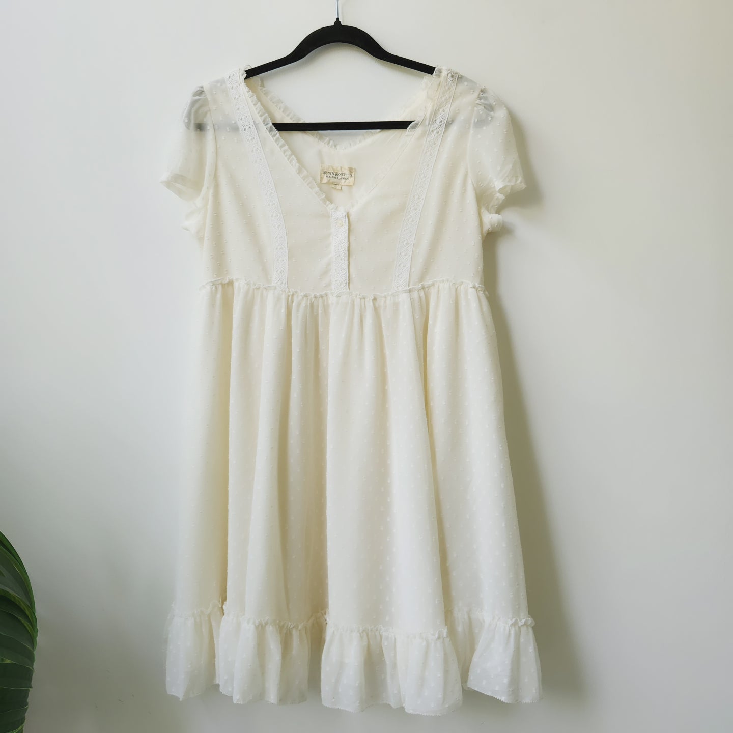 Ralph Lauren textured dress off white