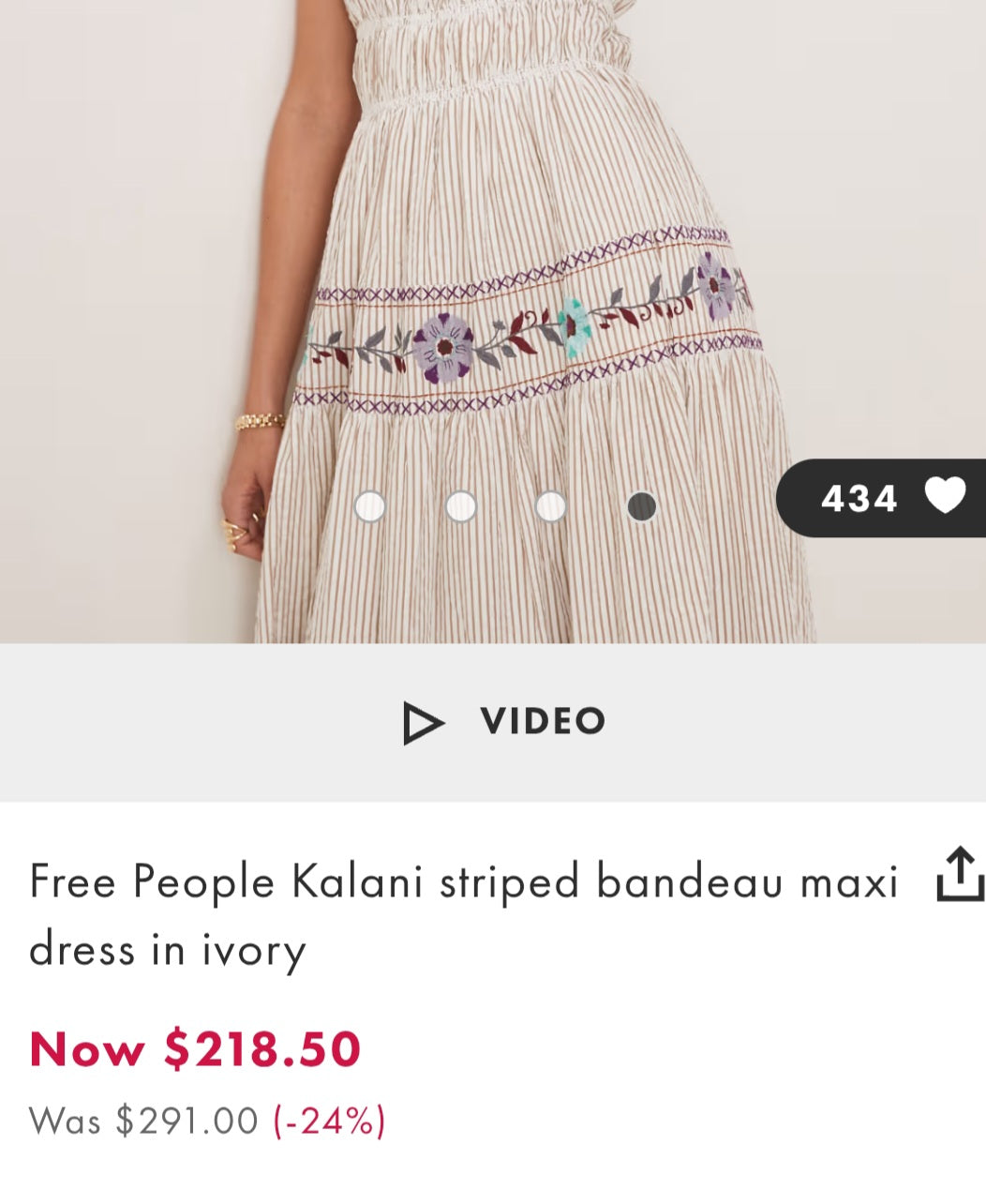 Fre✨️ People Dress - beige