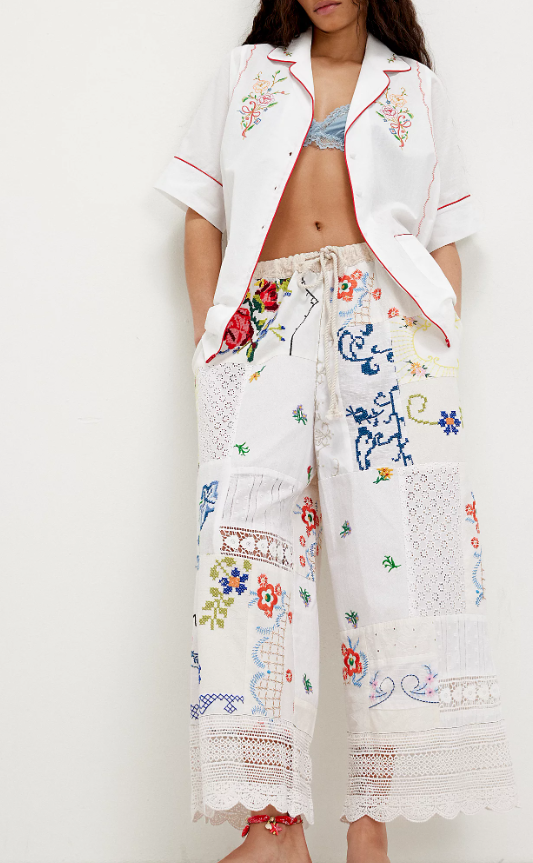 FRE✨️ PEOPLE Wallflower Pull-On Pants white