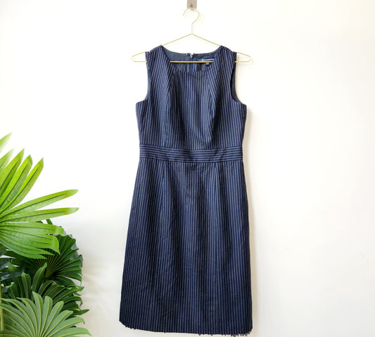 Brooks Brothers formal midi dress - navy