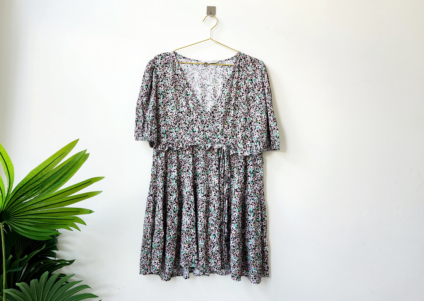 Stradivarius floral mini dress