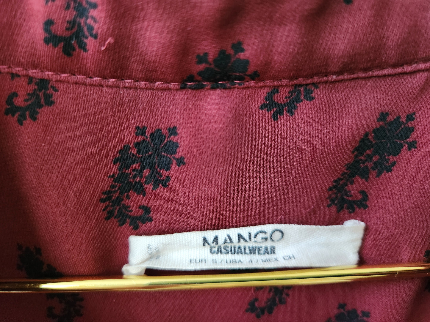 Mango shirt - maroon