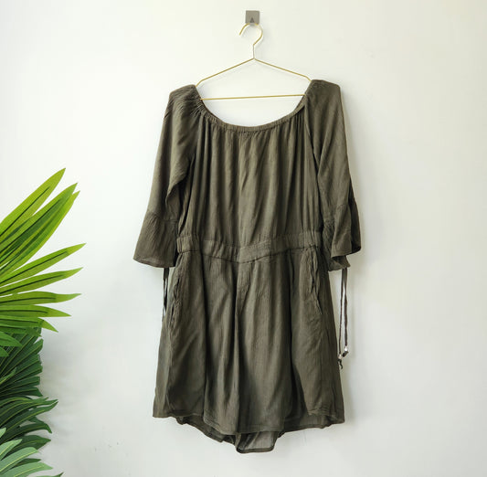 Shopione mini skort dress - olive