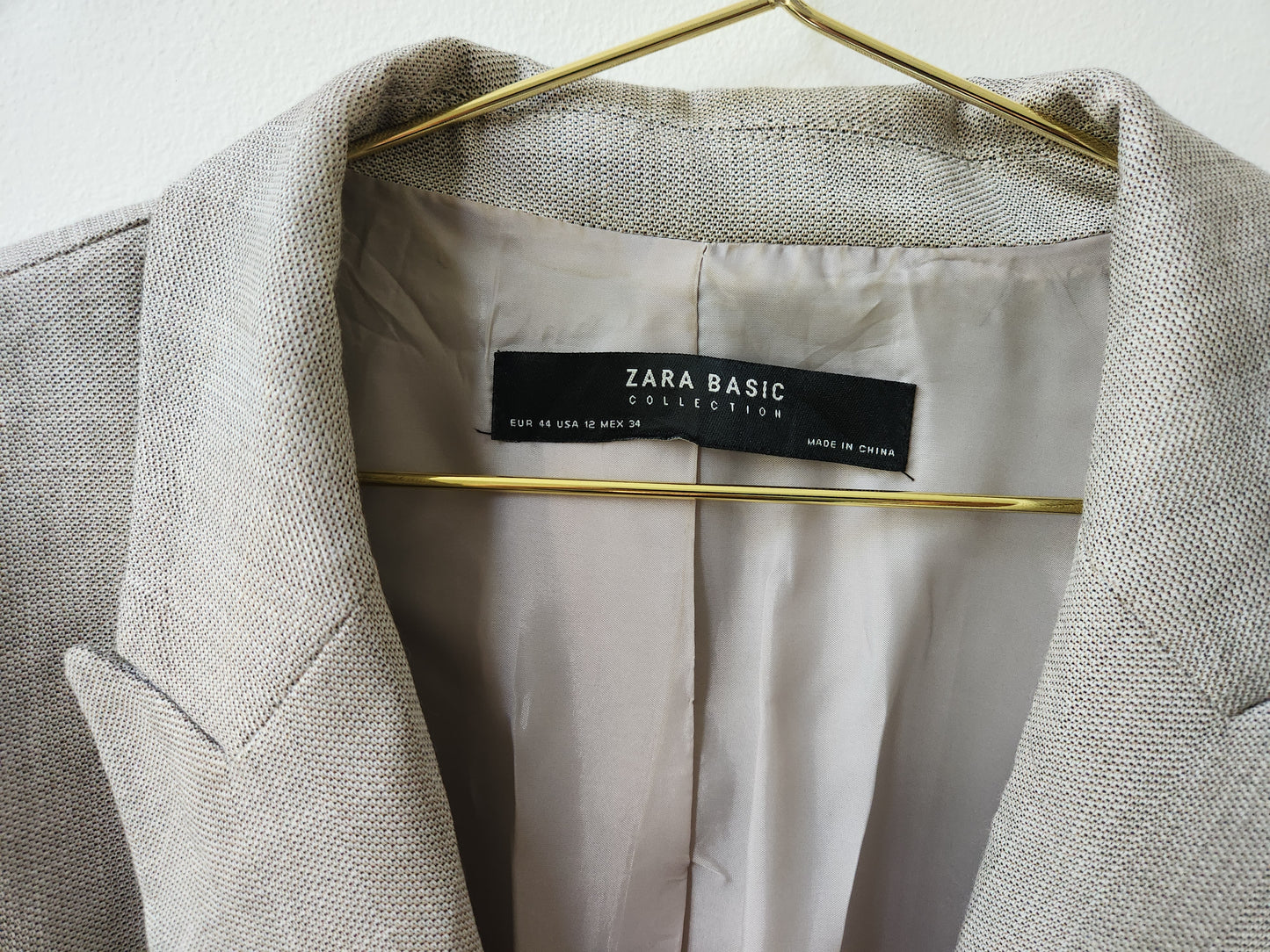 Zara solid blazer - beige