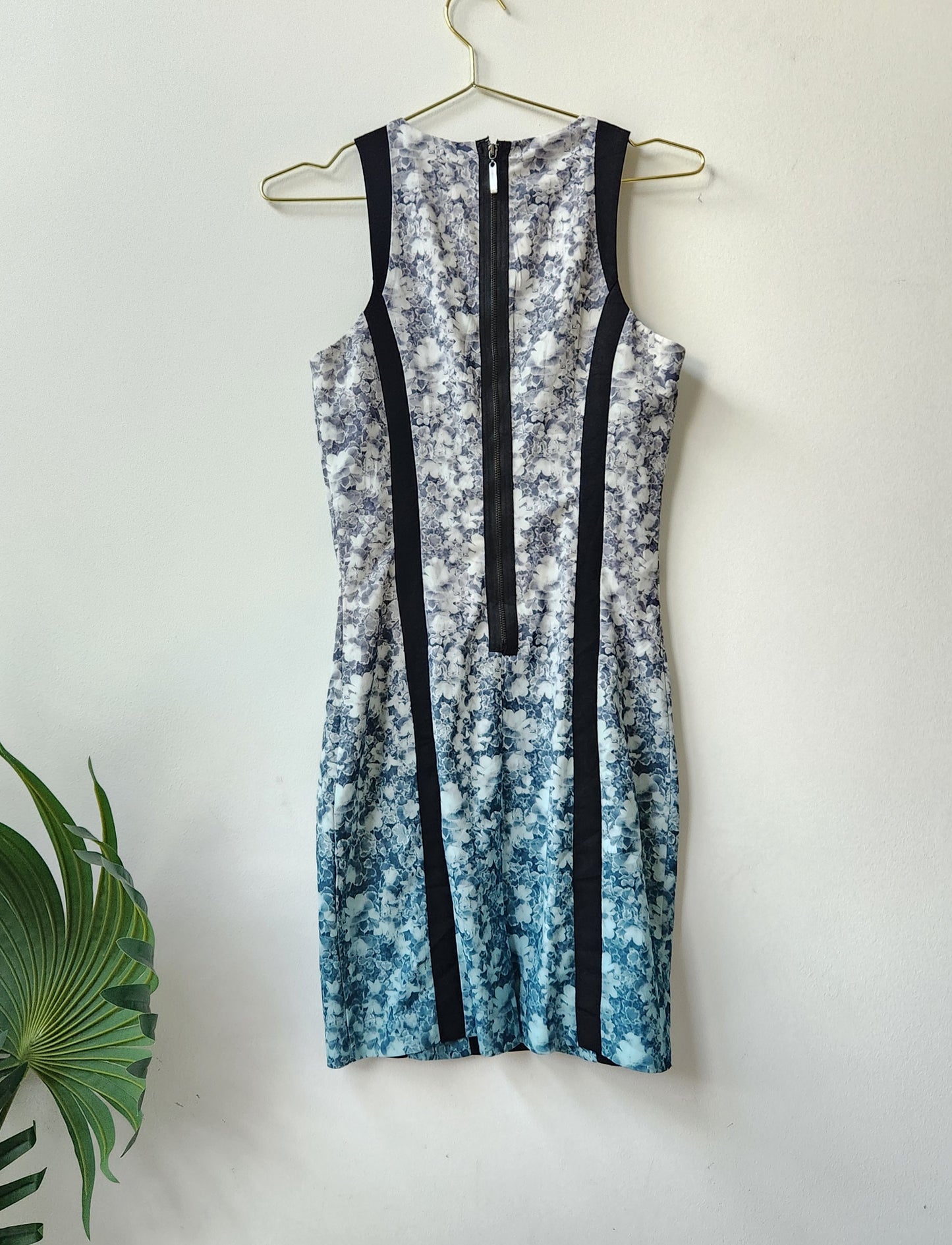 H&M bodycon dress - grey/blue