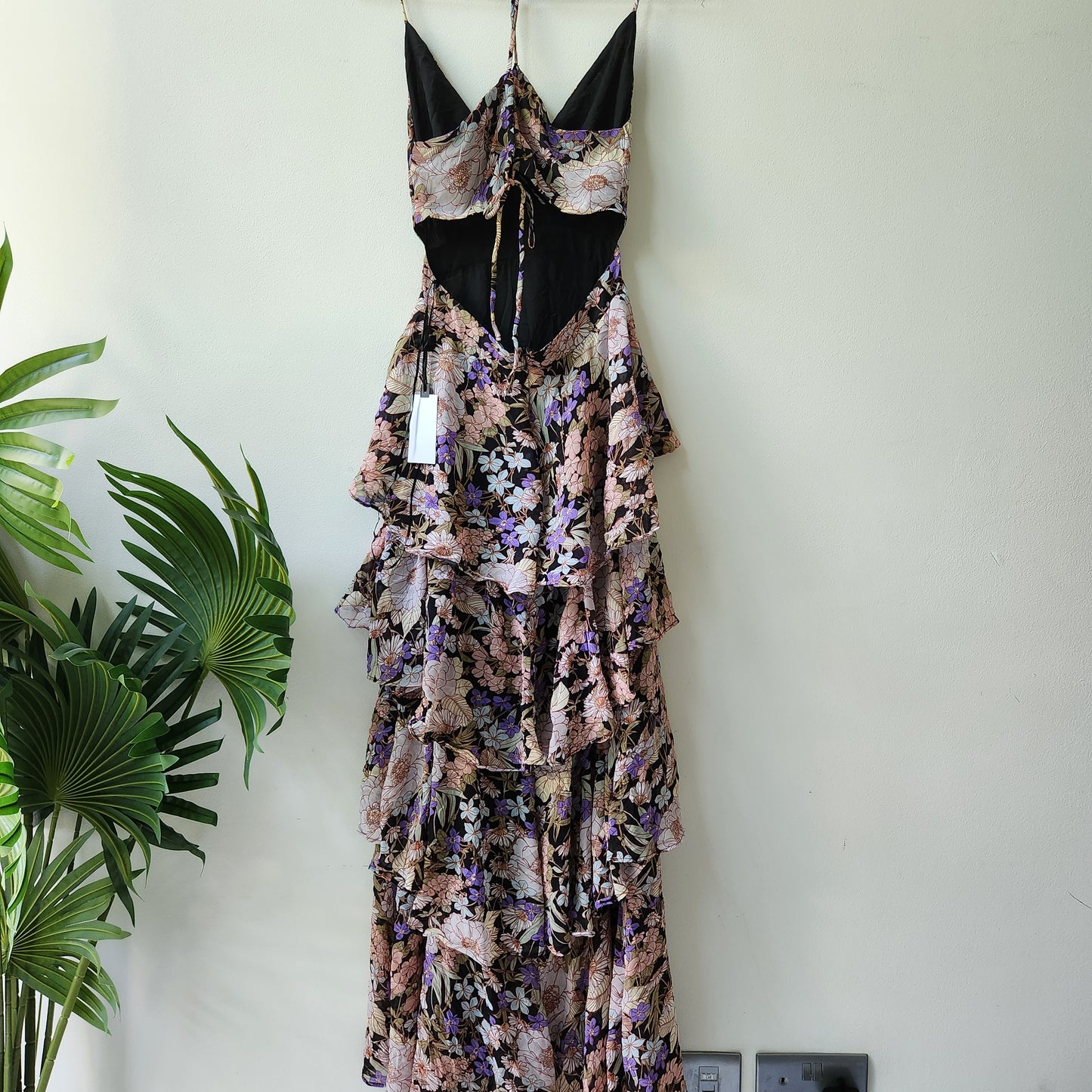 ASTR The Label frilled floral maxi dress