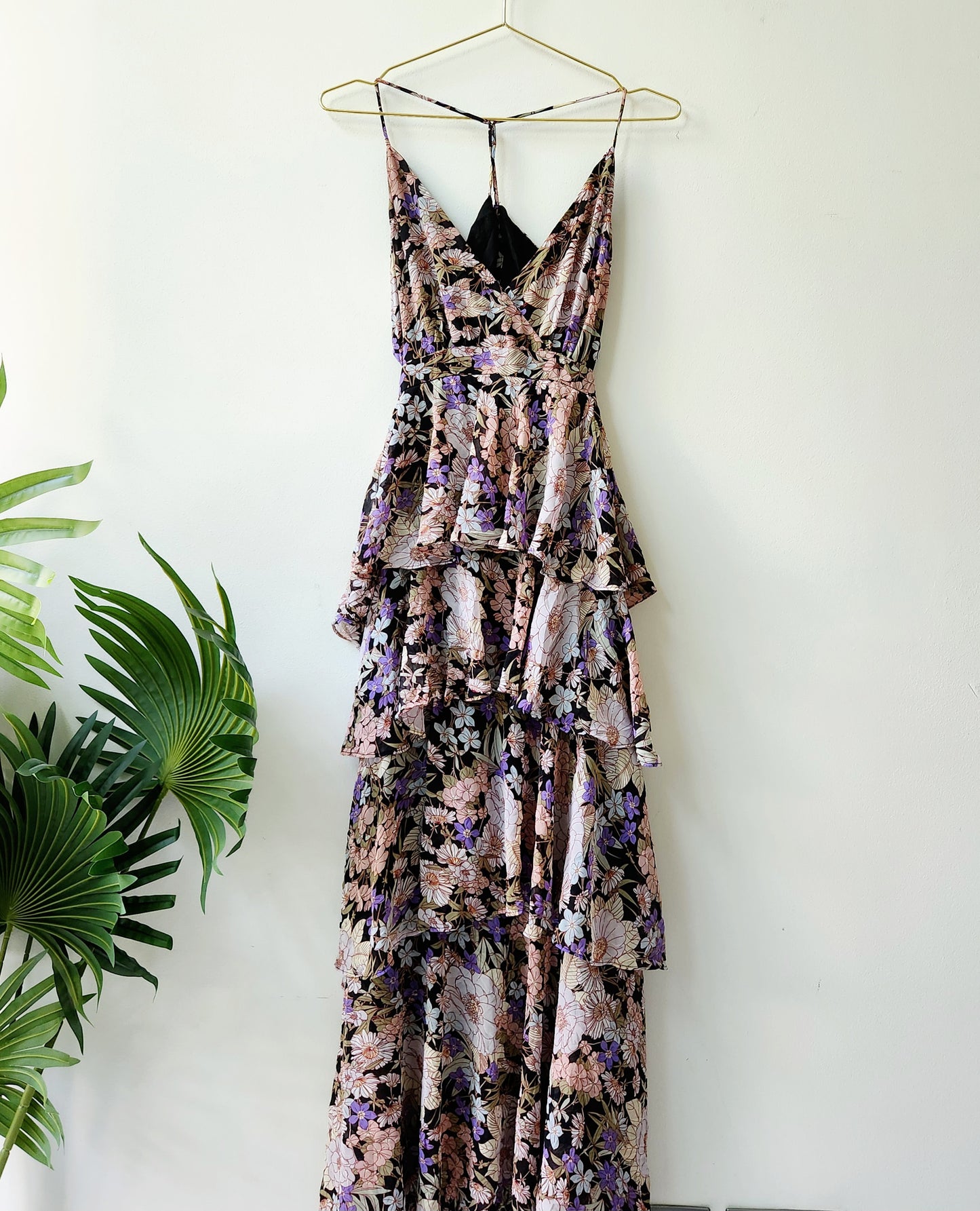 ASTR The Label frilled floral maxi dress