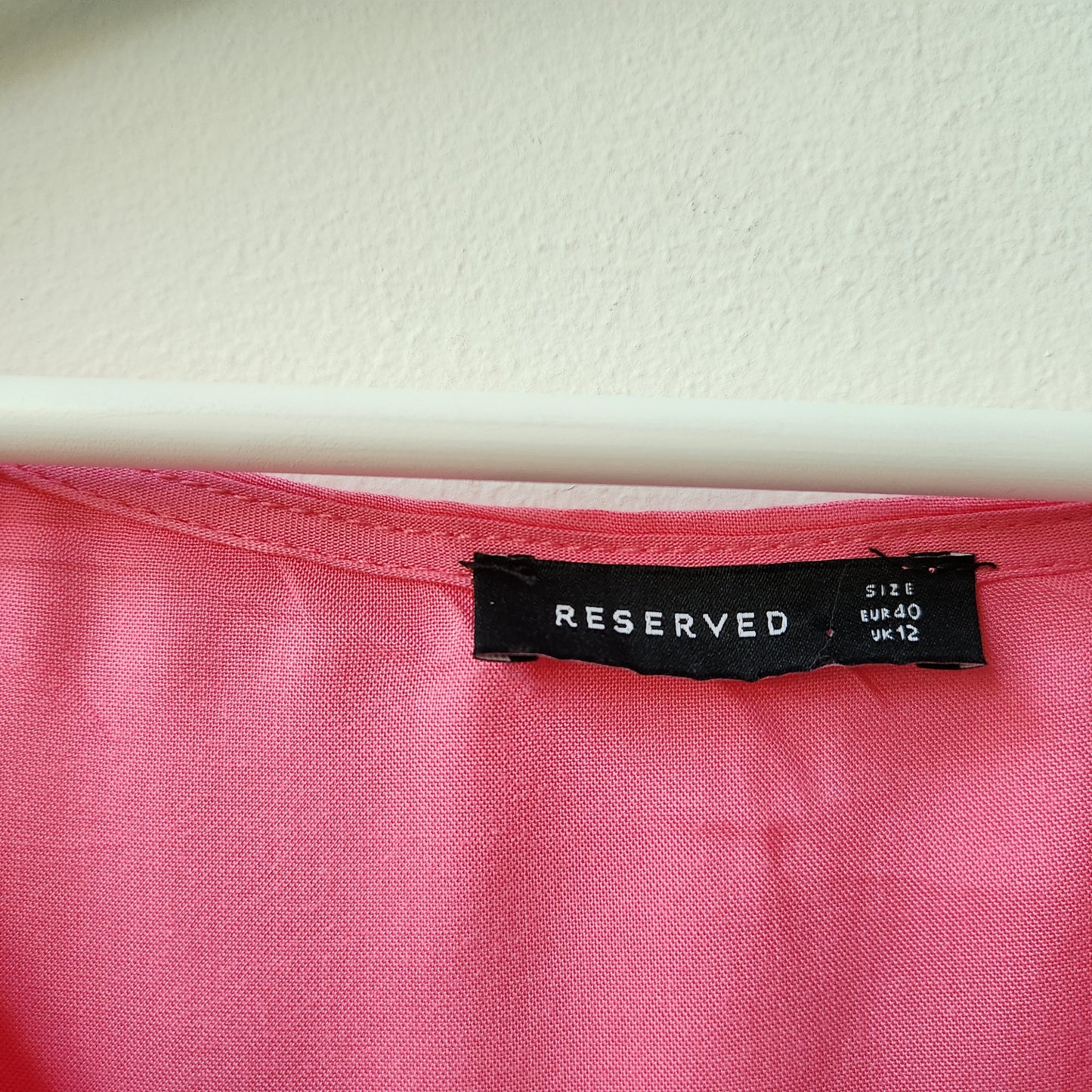 Reserved tie detail dress - pink