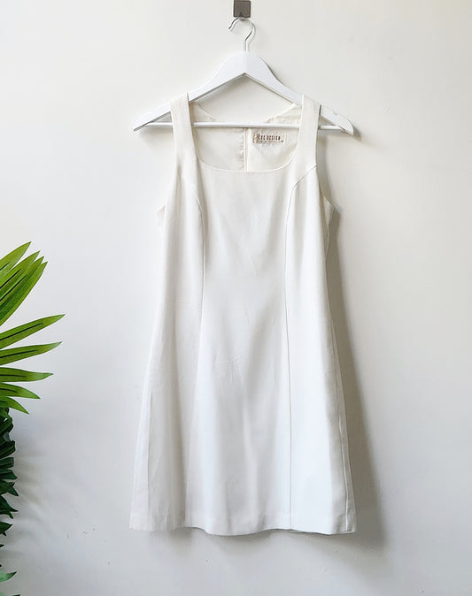 Cue Design solid skater dress - off white