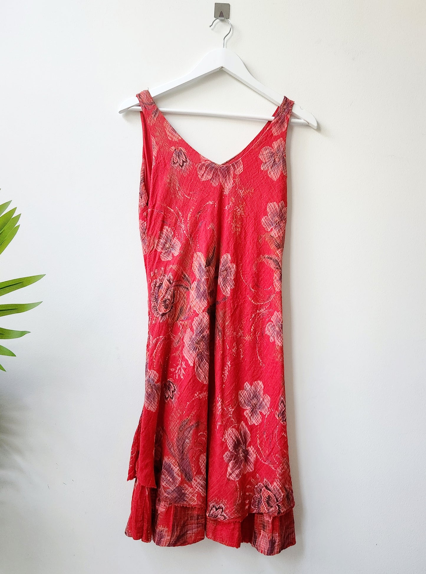 Floral dress - red