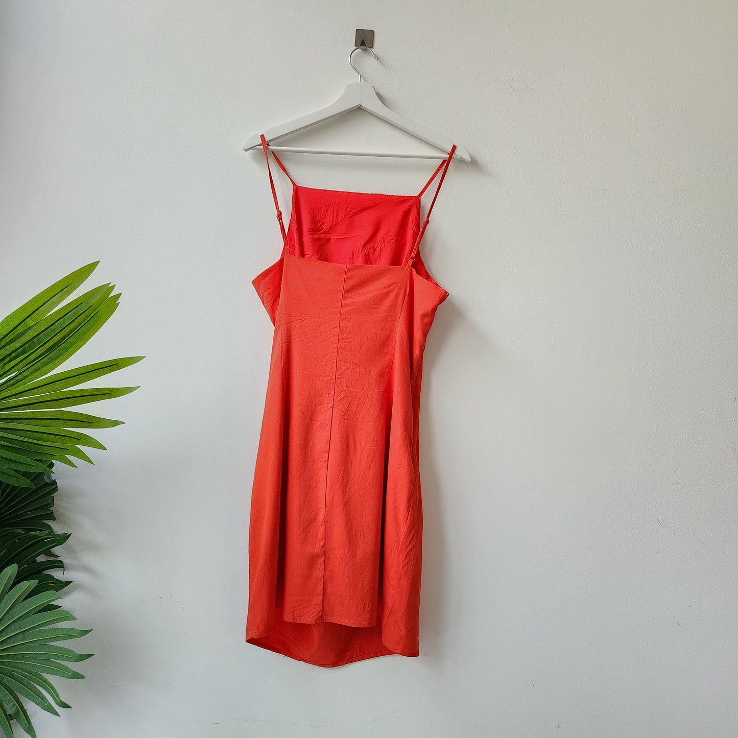 Urban Revivo solid slip dress - orange