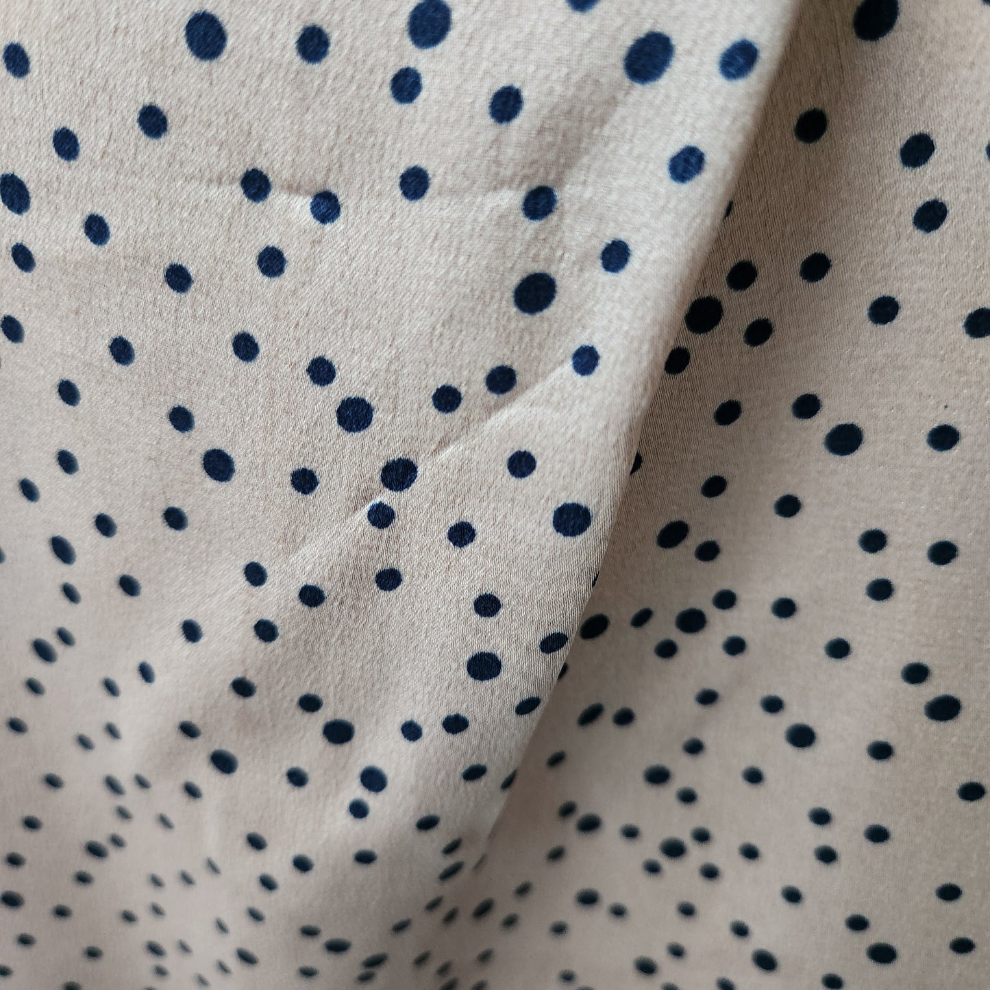 Blue Vanilla polka dots slip midi dress - mauve pink