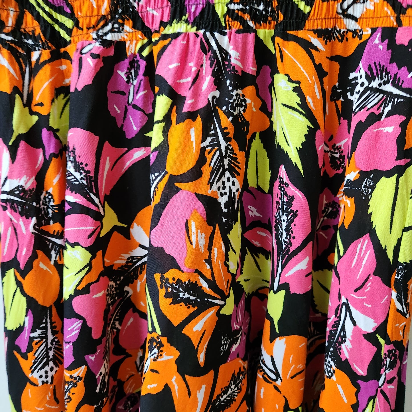 Papaya tropical print dress - pink/orange/black