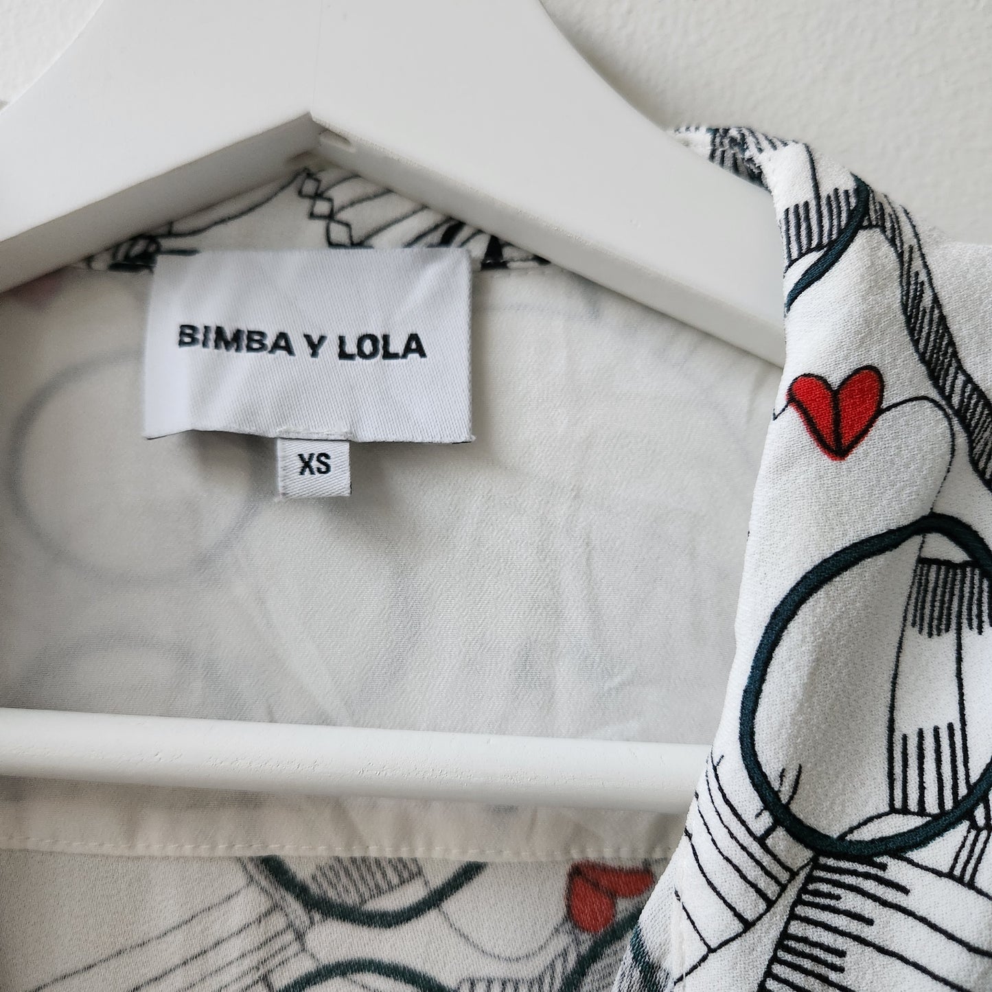 Bimba Y Lola abstract print dress - white