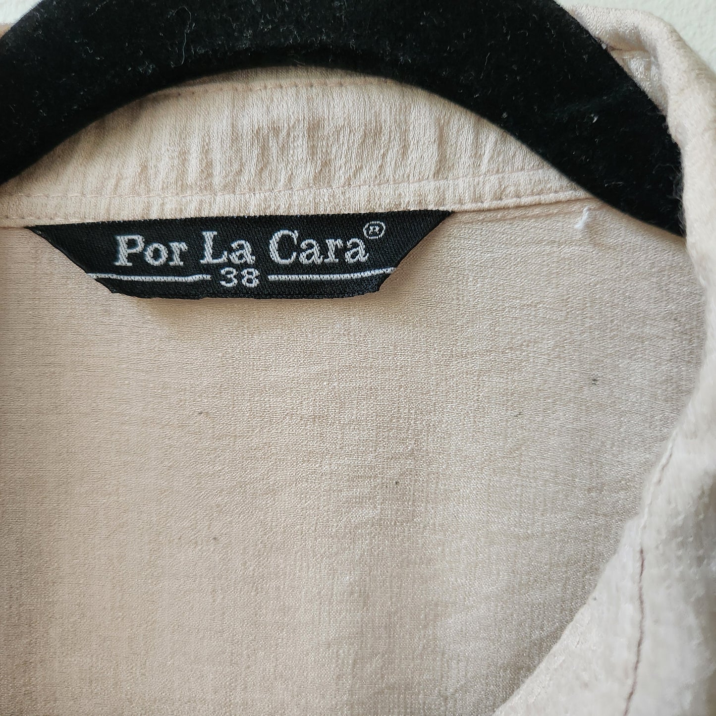 Por La Cara buttoned shirt dress - beige