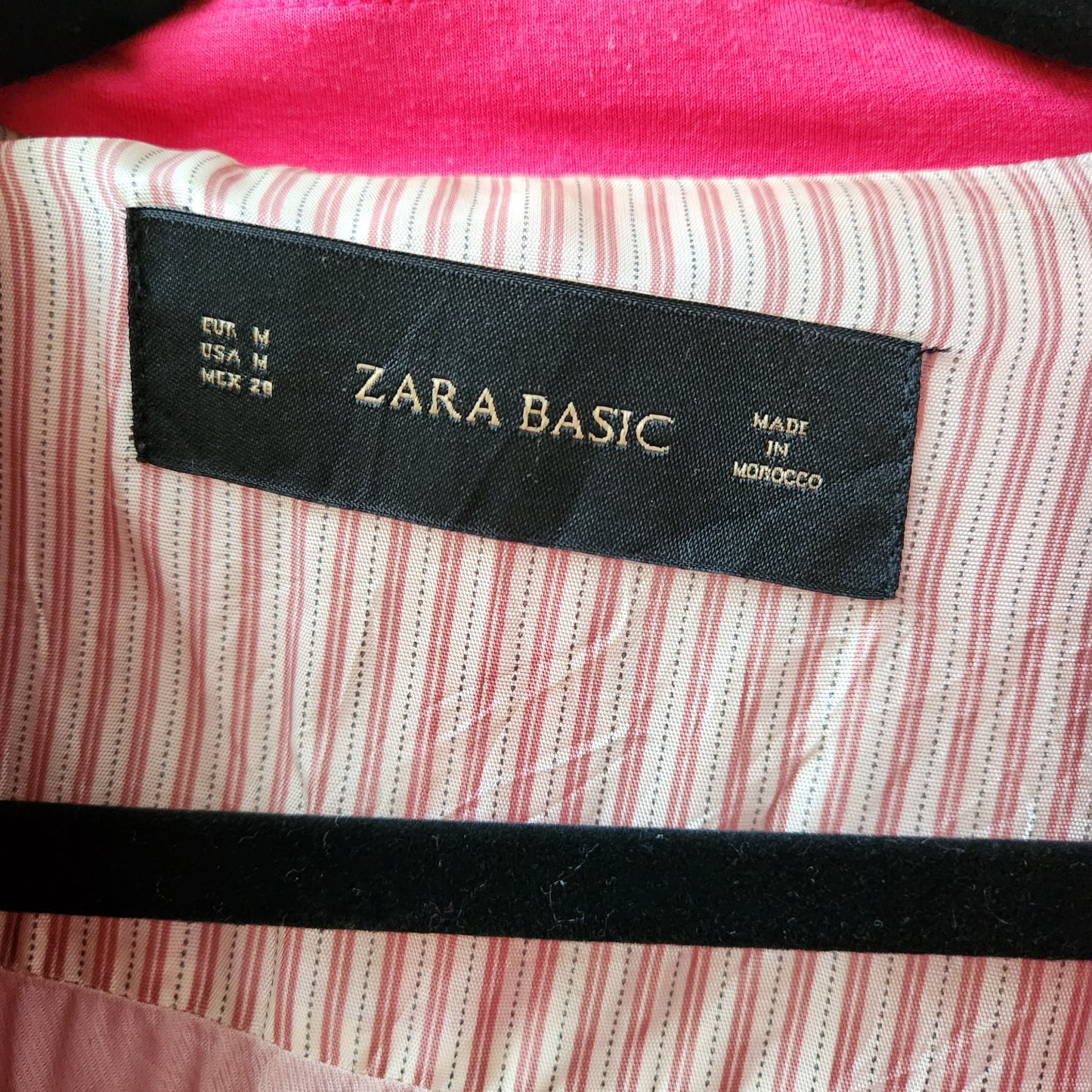 Zara solid blazer - pink