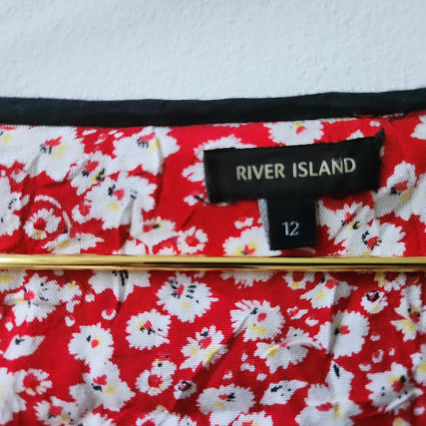 River Island floral mini dress - red/white