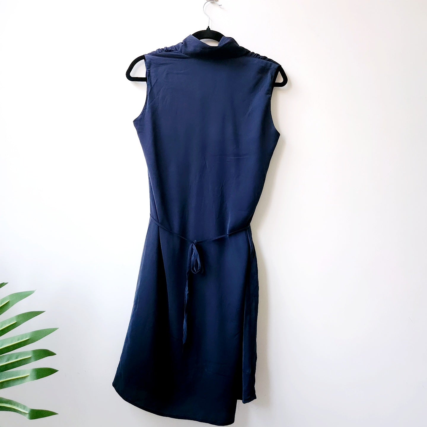 Esprit satin dress - navy blue