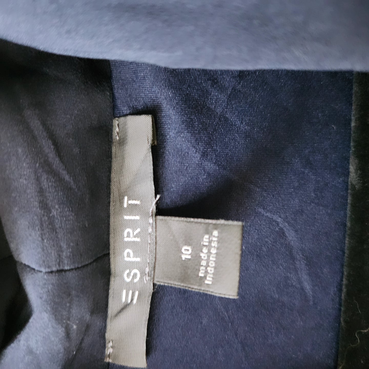 Esprit satin dress - navy blue