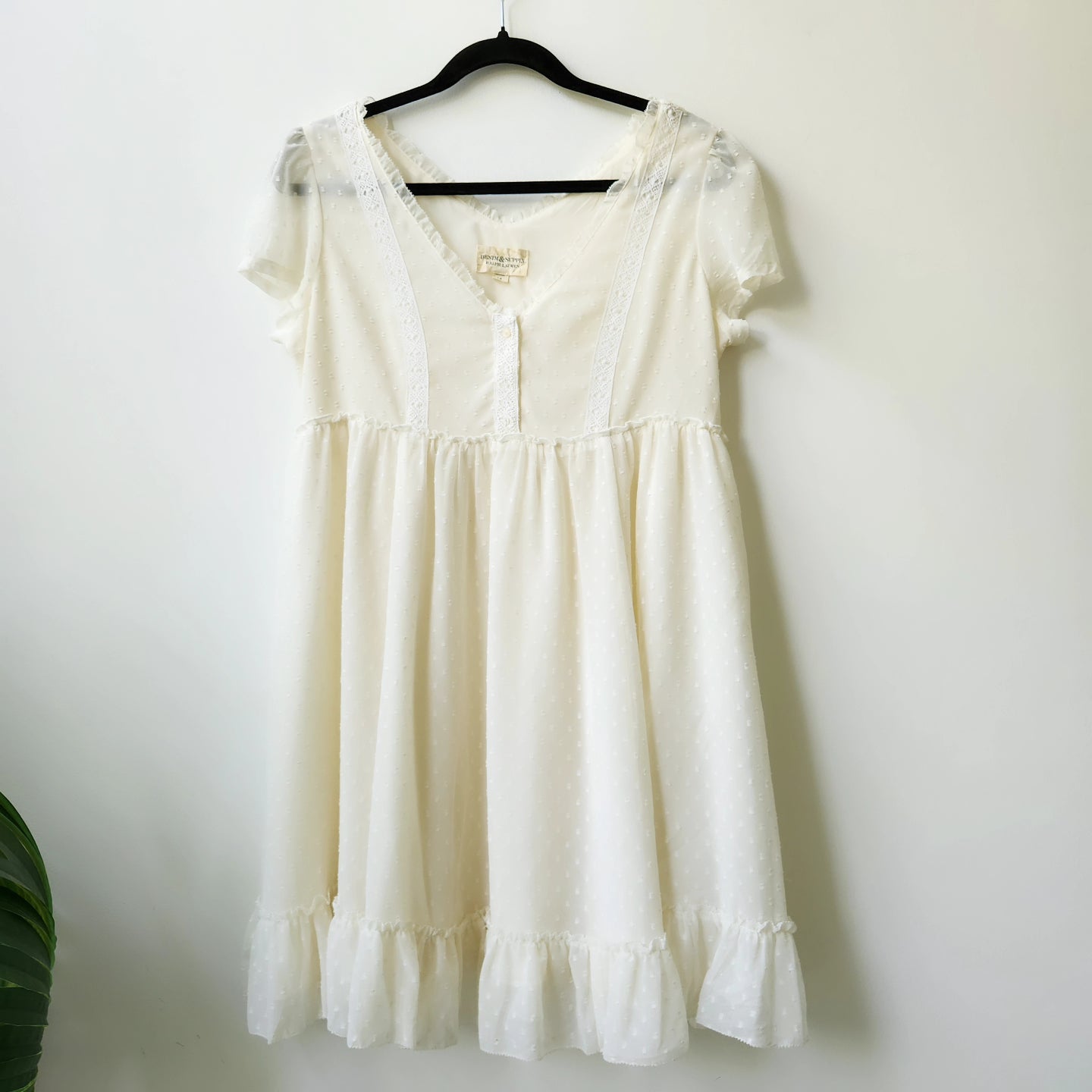 Ralph Lauren textured dress - off white