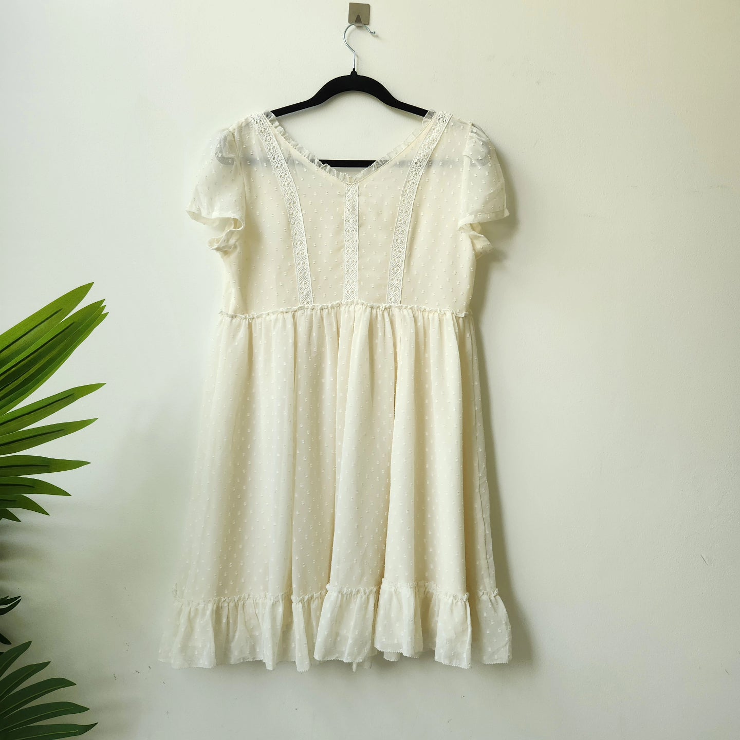 Ralph Lauren textured dress - off white