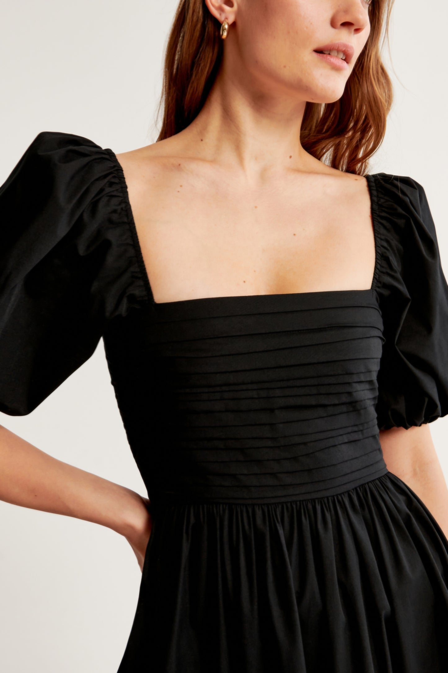 ABERCROMBI✨️ & FITCH
Emerson Puff Maxi- Day dress - black
