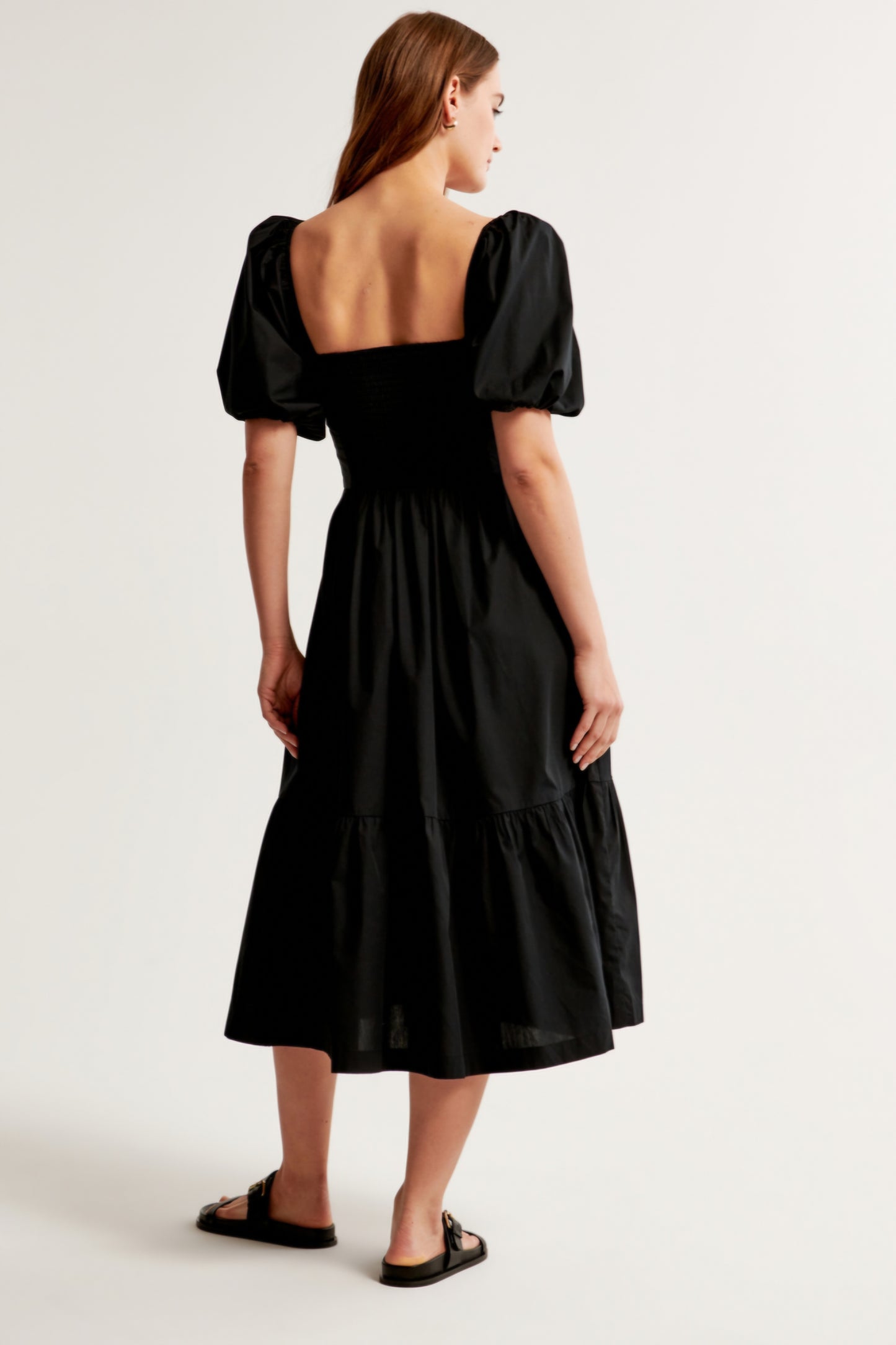 ABERCROMBI✨️ & FITCH
Emerson Puff Maxi- Day dress - black