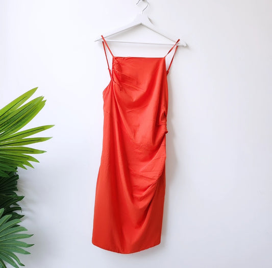 Urban Revivo solid slip dress - orange