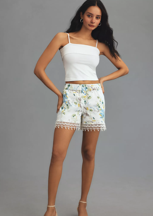 ANTHROPOLOGI✨️ Maeve Embellished Boxer Shorts